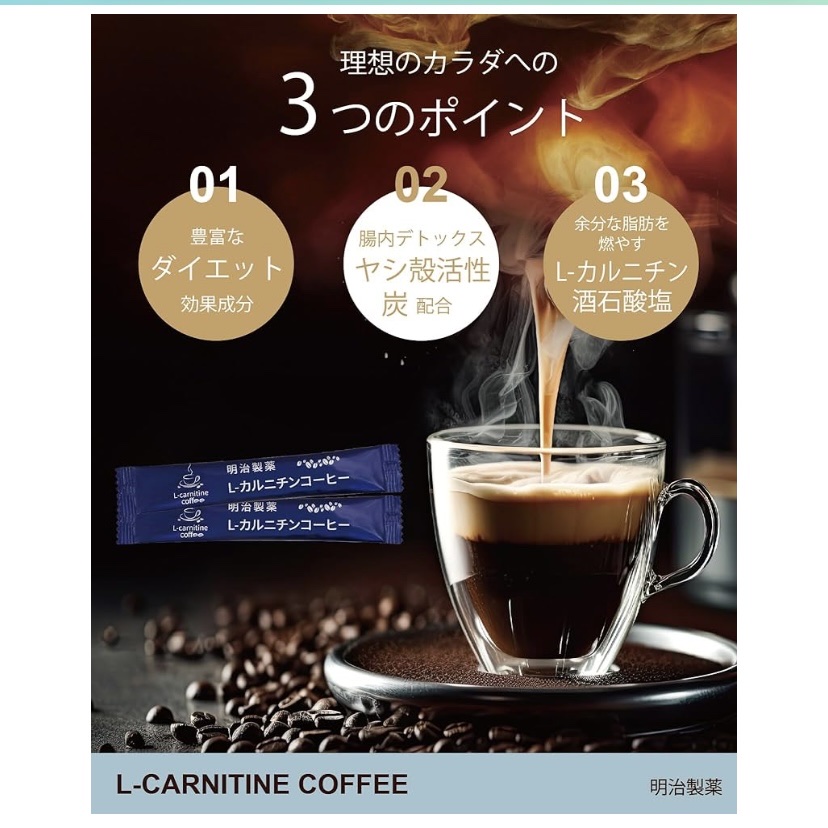 L-カルニチンコーヒー/明治製薬/その他を使ったクチコミ（3枚目）