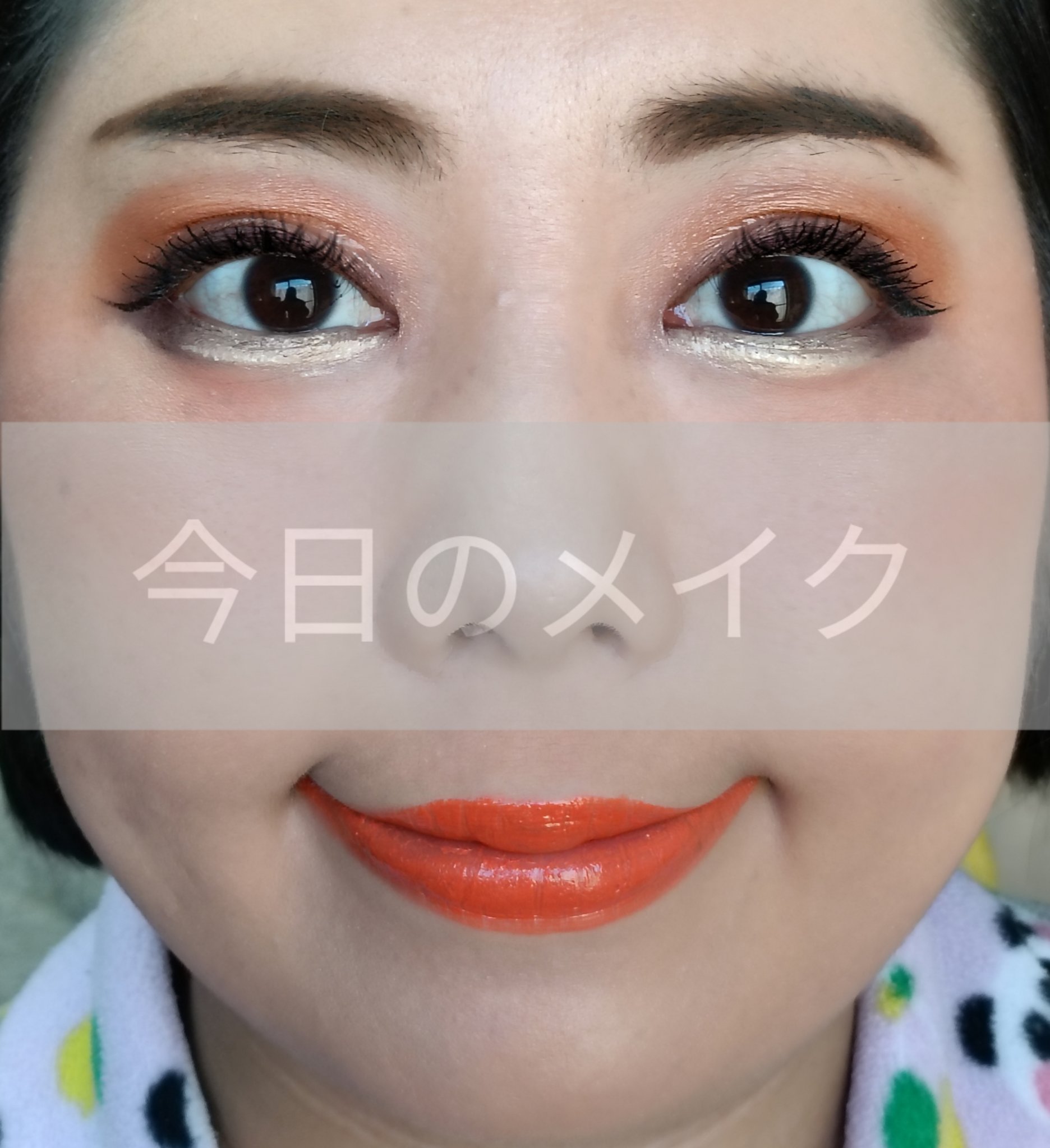 フレッシュフルーツ リップ＆チーク トリオ 1 オレンジ/SKINFOOD/ジェル・クリームチークを使ったクチコミ（1枚目）