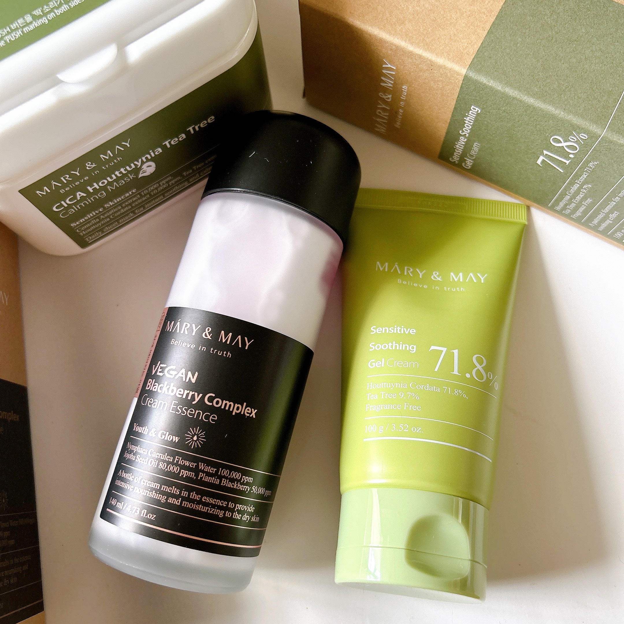 Sensitive Soothing Gel Cream/MARY&MAY/フェイスクリームを使ったクチコミ（1枚目）