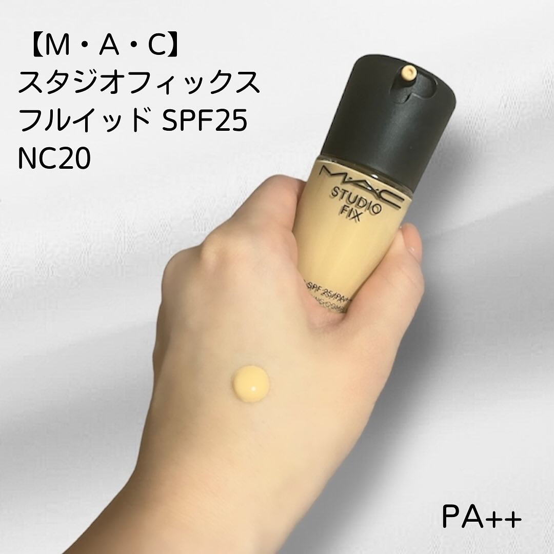 スタジオ フィックス フルイッド SPF 25 NC14/M・A・C/リキッドファンデーションを使ったクチコミ（3枚目）