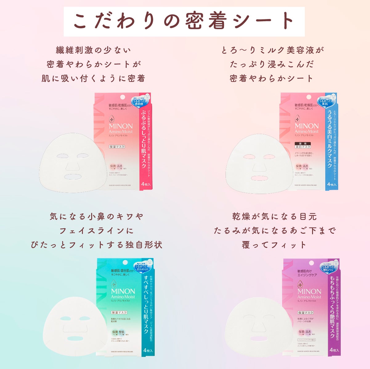 ミノン アミノモイスト ぷるぷるしっとり肌マスク/ミノン/シートマスク・パックを使ったクチコミ(4枚目)