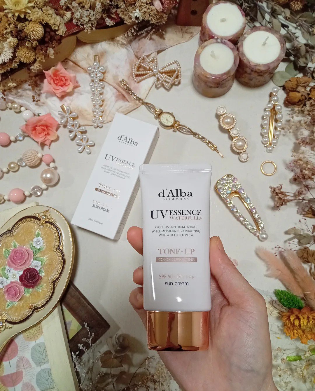 ウォータフルトーンアップサンクリーム/ダルバ/日焼け止めクリームを使ったクチコミ（2枚目）