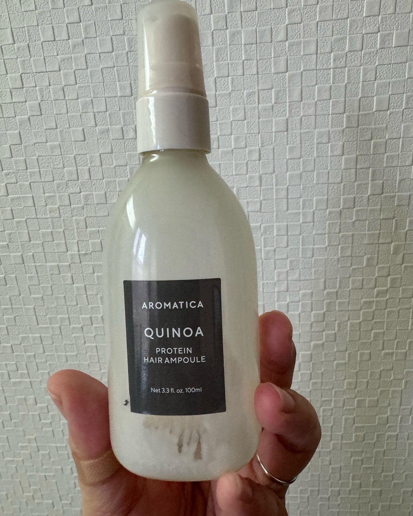 キヌアプロティンアンプル/AROMATICA/アウトバストリートメントを使ったクチコミ(1枚目)