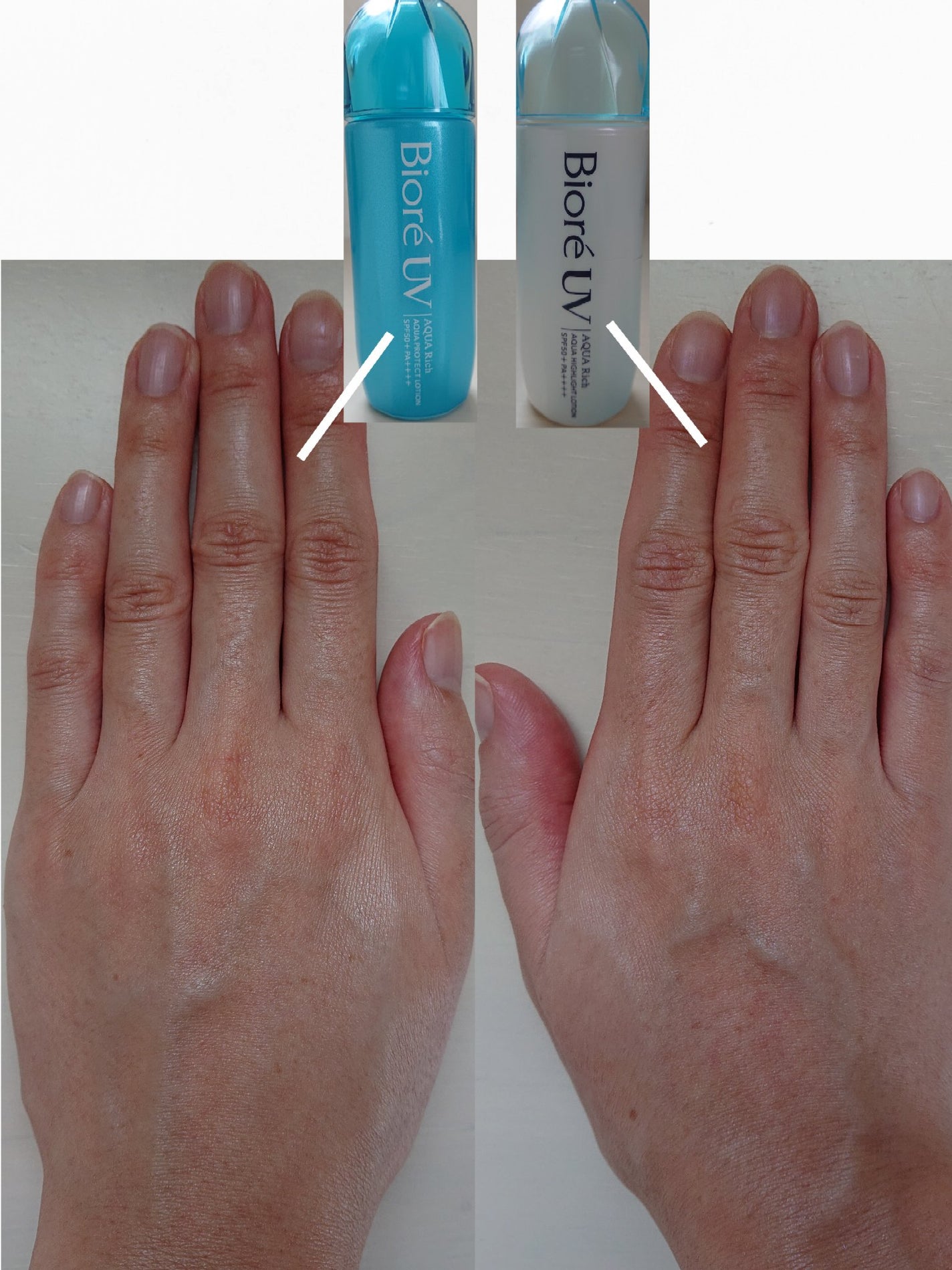 ビオレUV アクアリッチ アクアプロテクトローション(水層パック)/ビオレ/日焼け止めローションを使ったクチコミ(5枚目)