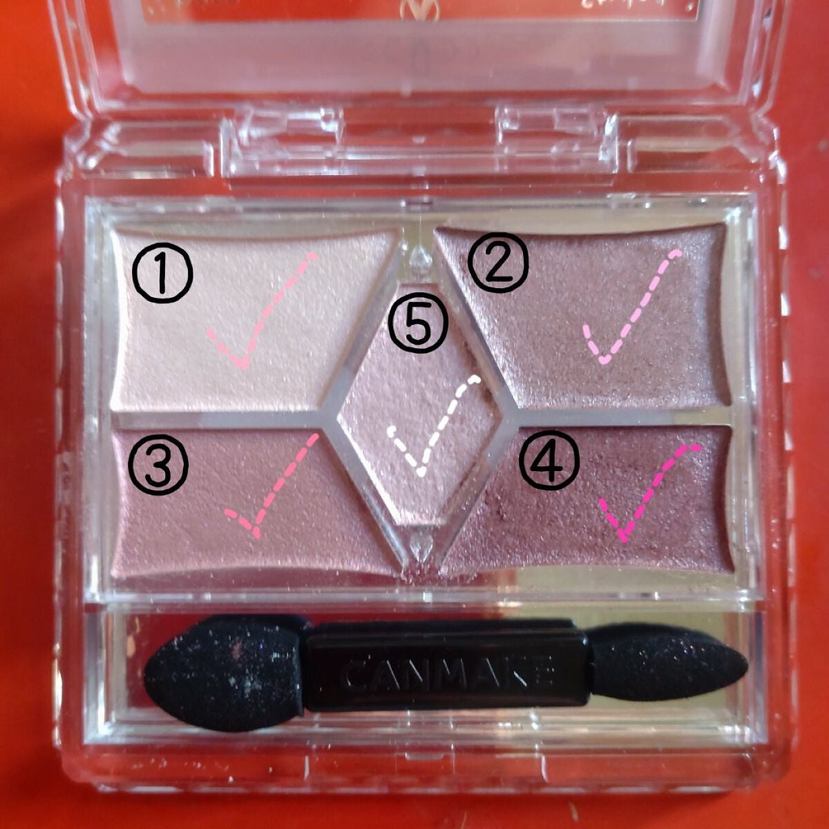 【旧品】パーフェクトスタイリストアイズ/キャンメイク/アイシャドウパレットを使ったクチコミ(2枚目)