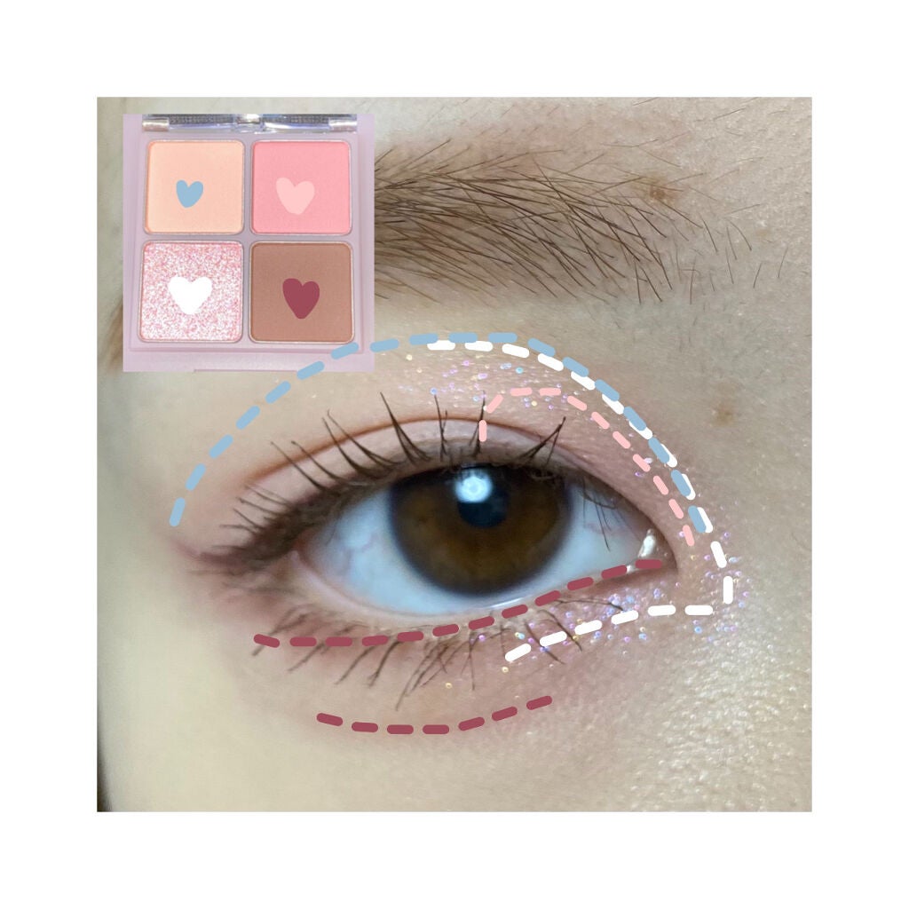 ベターザンアイズ/rom&nd/アイシャドウパレットを使ったクチコミ(3枚目)