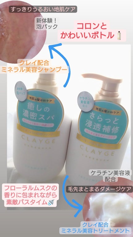 シャンプー/トリートメント SR/CLAYGE/市販シャンプーを使ったクチコミ(1枚目)