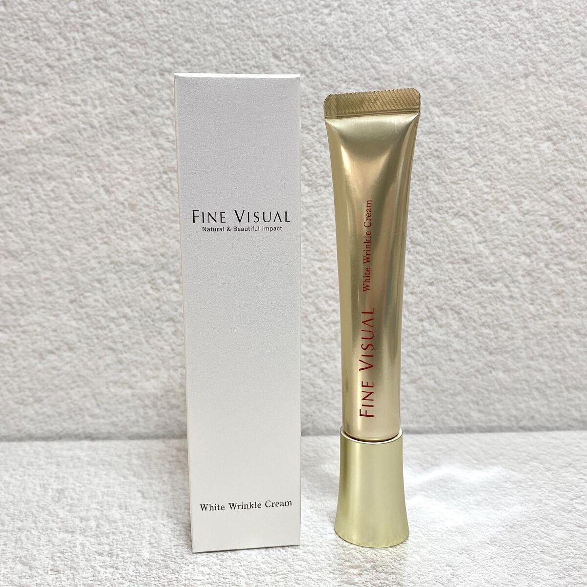 ファインビジュアル ホワイトリンクルクリーム /フェヴリナ/フェイスクリームを使ったクチコミ(1枚目)