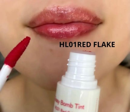 アンドバイロムアンド グラッシーボムティント/&nd by rom&nd/リップティントを使ったクチコミ(6枚目)