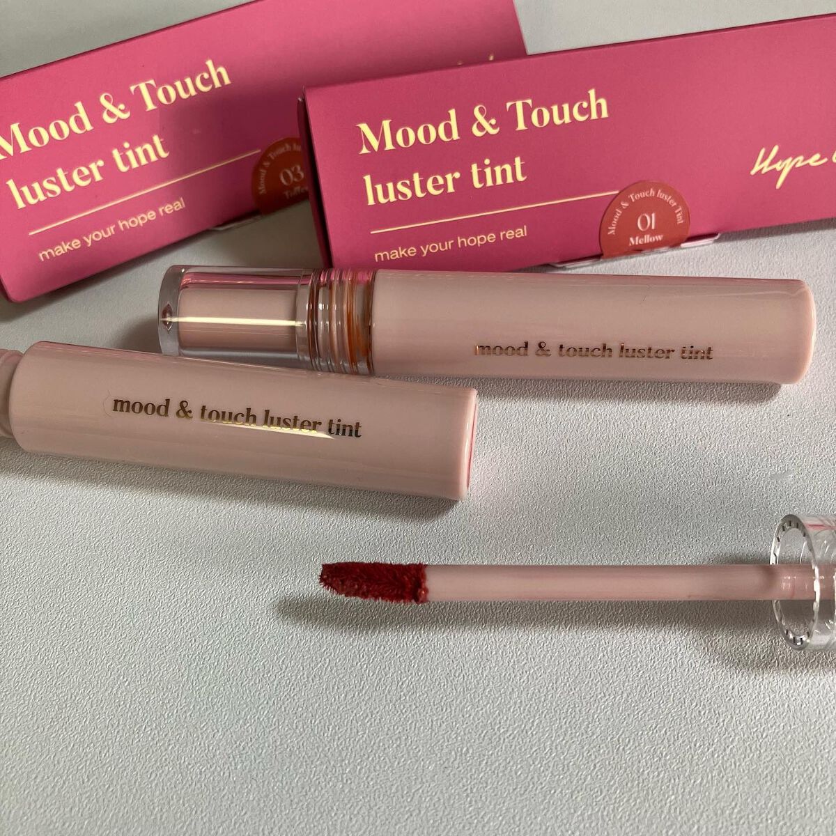 ムードアンドタッチラスターティント/Hope Girl/リップティントを使ったクチコミ（1枚目）