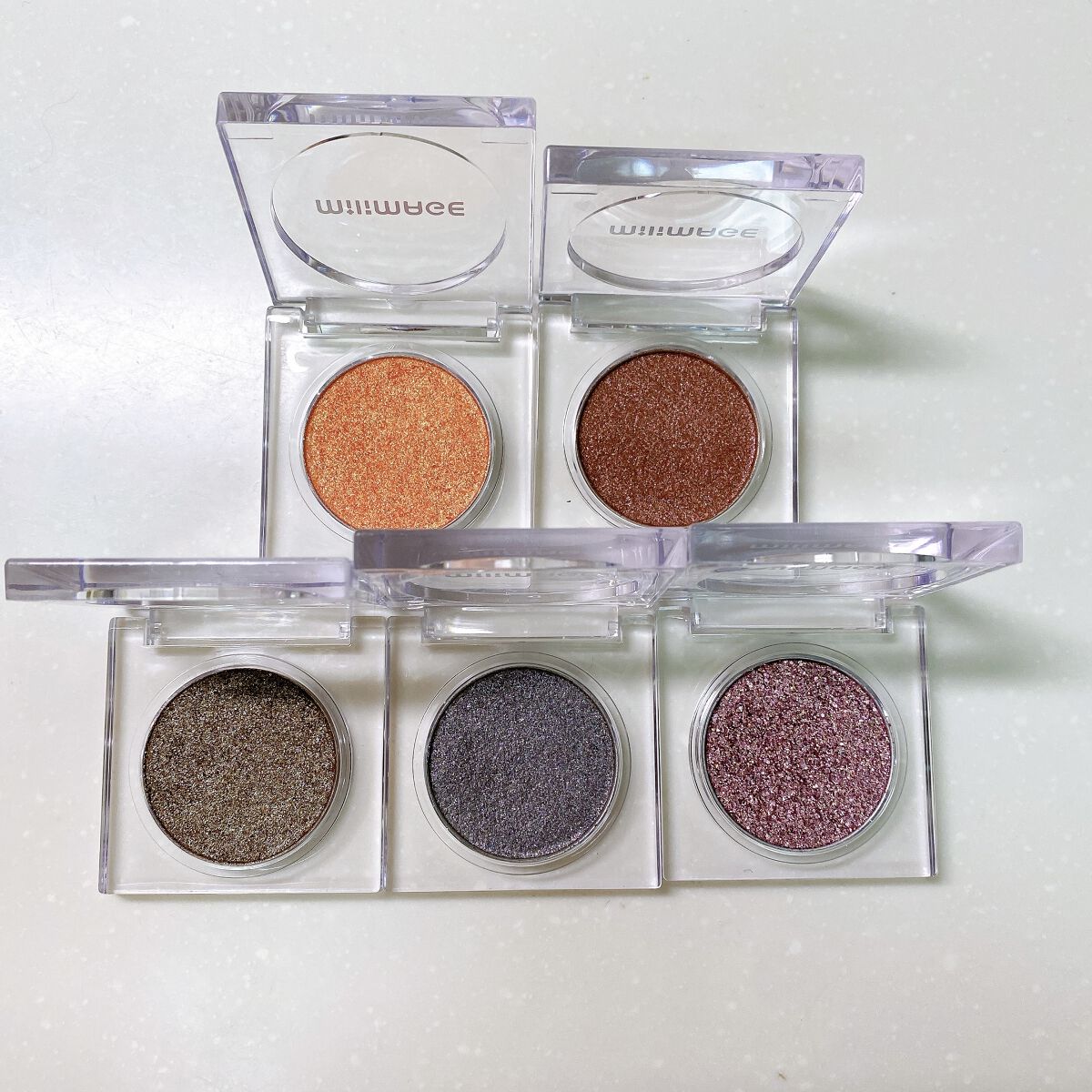 グリッターライジングシャドウ/MILIMAGE/グリッターを使ったクチコミ（2枚目）