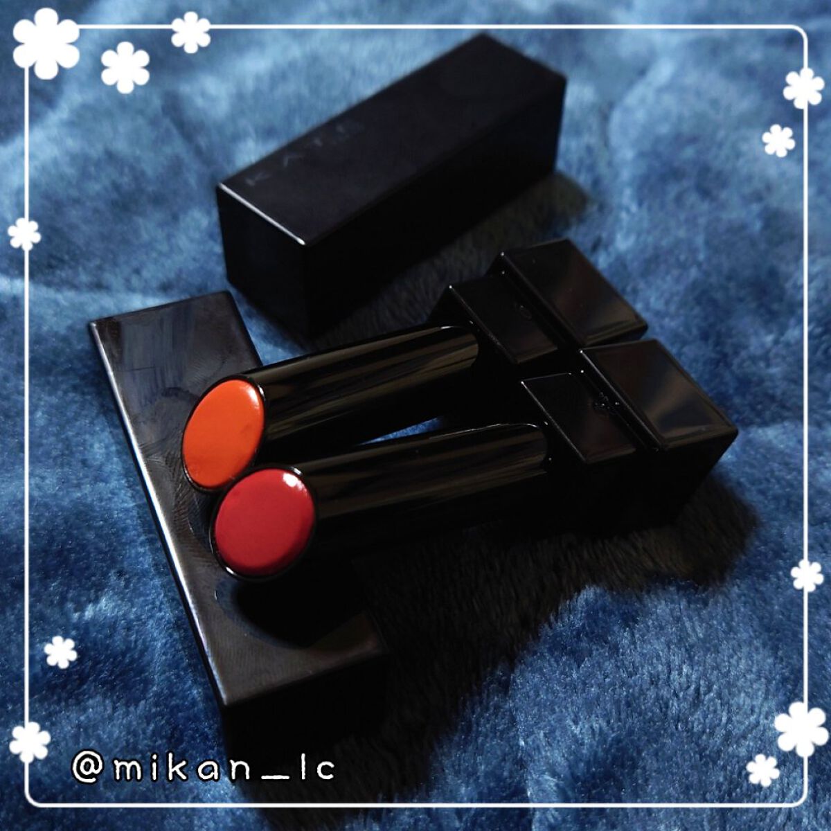 数ある投稿から閲覧有り難う御座います、Orange*(蜜柑)です。
今回はKATEから出ている、リップモンスター(07：ラスボス/14：憧れの日光浴)のレビューです。
宜しければ目を通して頂けると嬉しいです。

→ Good Point
テ