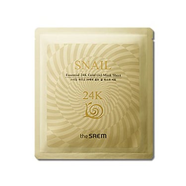 the SAEM SNAIL Essential 24K Gold Gel Mask Sheet