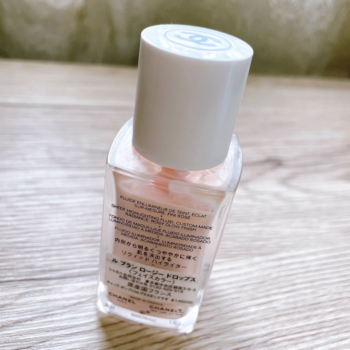 ル ブラン ロージー ドロップス/CHANEL/リキッドハイライトを使ったクチコミ（2枚目）