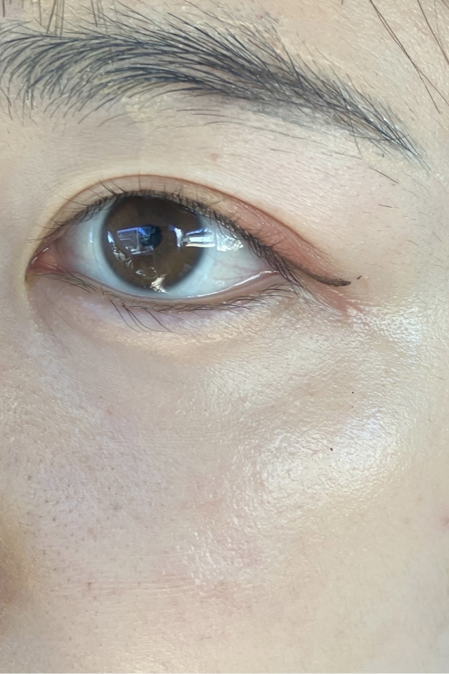 描くふたえアイライナー/CEZANNE/リキッドアイライナーを使ったクチコミ（3枚目）