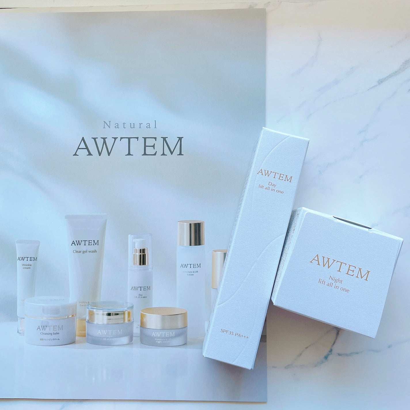 ナイトリフトオールインワン(夜⽤ジェルクリーム)/AWTEM/オールインワン化粧品を使ったクチコミ(2枚目)