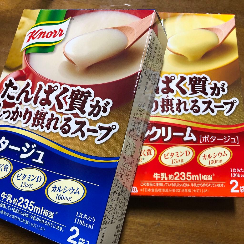 クノール たんぱく質がしっかり摂れるスープ/味の素/食品を使ったクチコミ(1枚目)