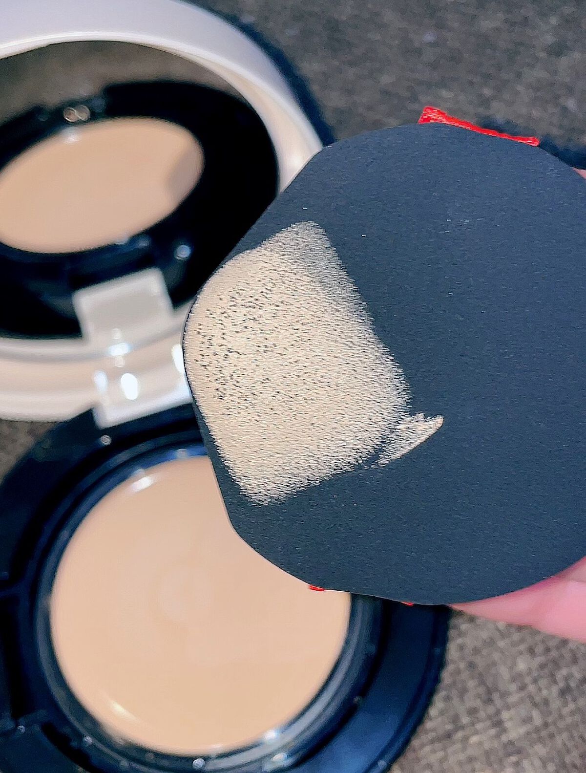 ドラマティッククッションジェリー/マキアージュ/クッションファンデーションを使ったクチコミ(5枚目)