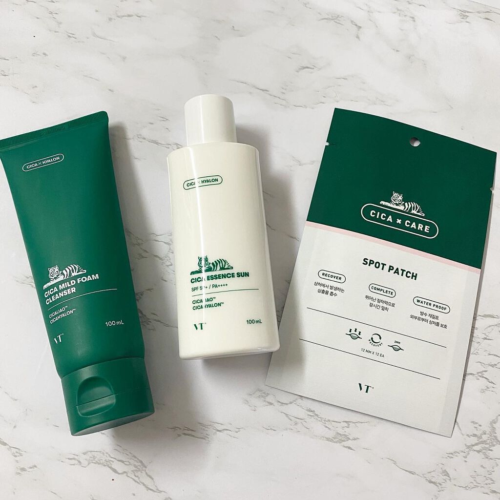 CICA エッセンスサン/VT/日焼け止めローションを使ったクチコミ（1枚目）