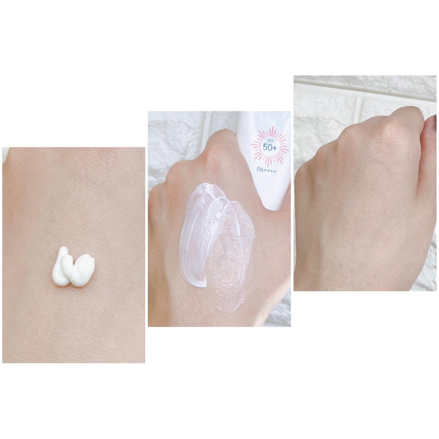 サンクリーム+/ DermaJ/日焼け止めクリームを使ったクチコミ(3枚目)