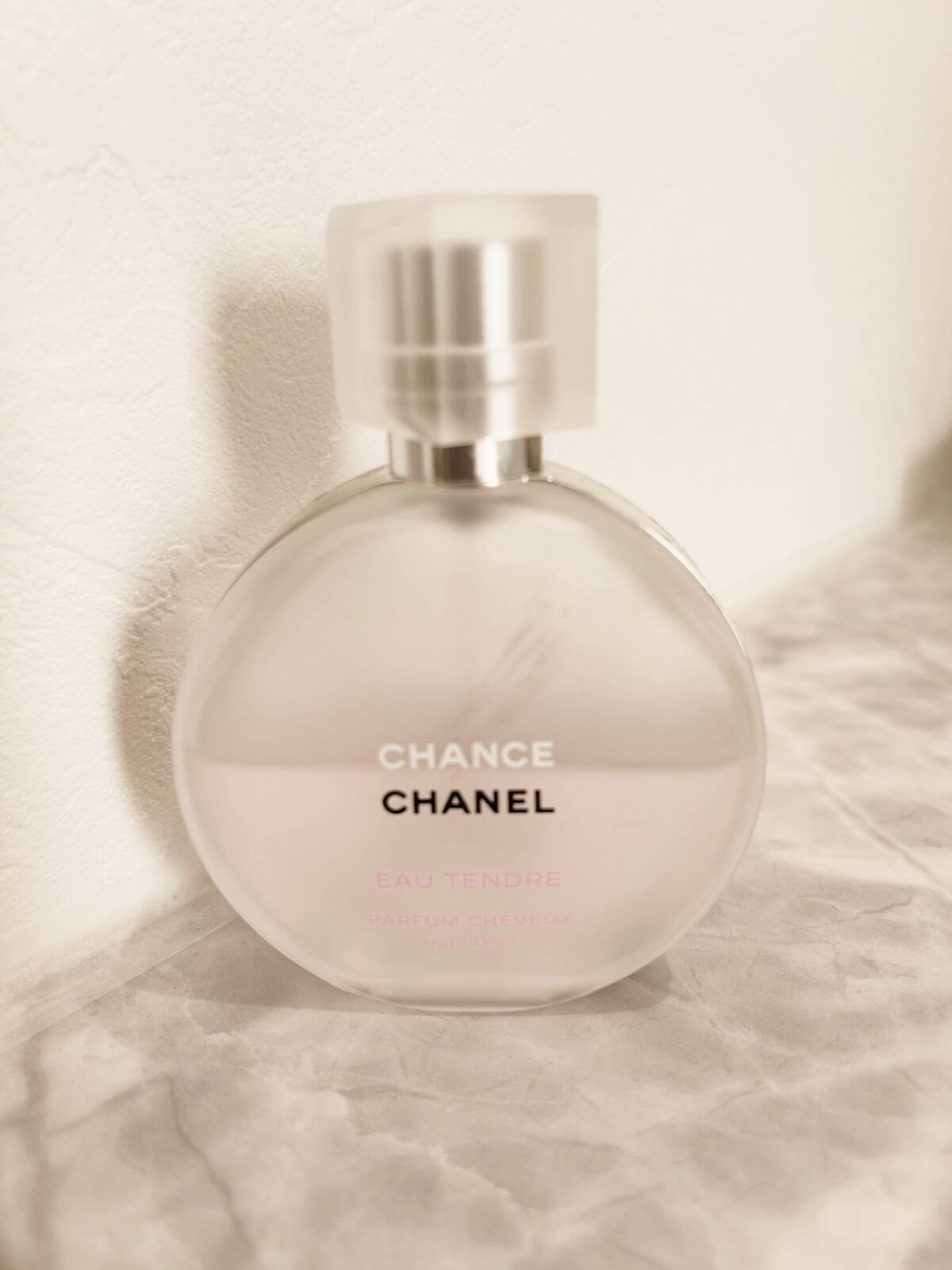 究極のモテミスト♡
CHANELのチャンス オー タンドゥル
ヘアミストでふわっと香らせるのがおすすめ！
みんな振り返るいい匂い
もう手放せません！
#はじめての投稿
