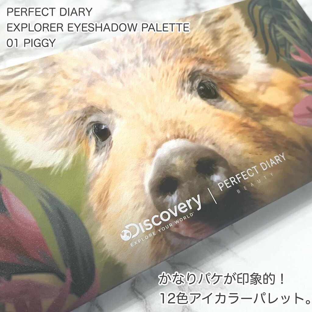 エクスプローラ12色 動物アイシャドウパレット/PERFECT DIARY/アイシャドウパレットを使ったクチコミ(2枚目)