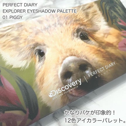 エクスプローラ12色 動物アイシャドウパレット/PERFECT DIARY/アイシャドウパレットを使ったクチコミ(2枚目)