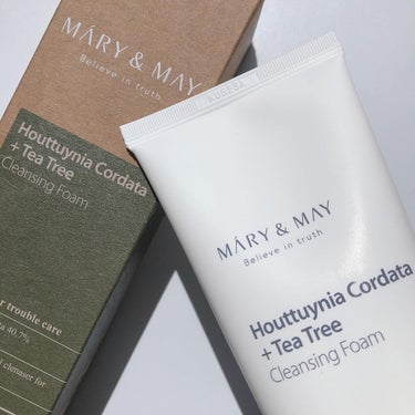 MARY&MAY ドクダミティーツリー毛穴クレンジングフォームのクチコミ「MARY&MAY
Houttuynia Cordata＋Tea tree

マリーアンドメイ
.....」（1枚目）