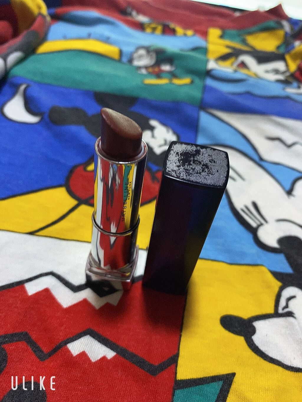 カラーセンセーショナル リップスティック B ＜ローデッド ボールズ コレクション＞ 05 モード バーガンディ/MAYBELLINE NEW YORK/口紅を使ったクチコミ（1枚目）