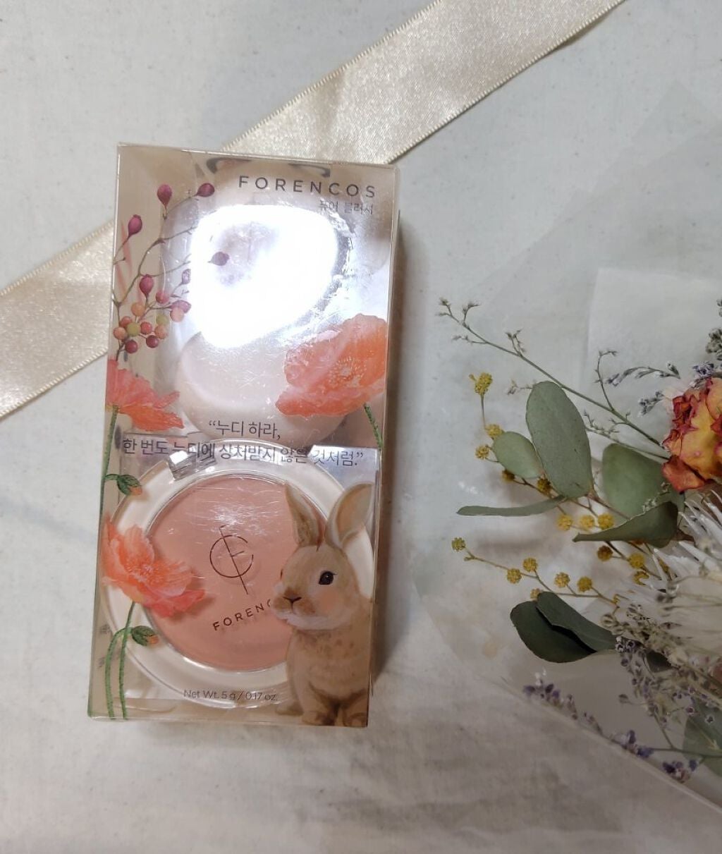 ピュアブラッシャー パフ付き/フォレンコス/パウダーチークを使ったクチコミ(1枚目)