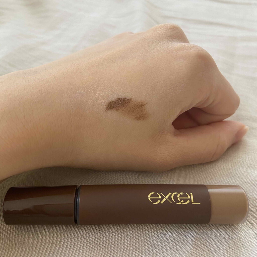 カラーオン アイブロウ CO01 ナチュラルブラウン/excel/眉マスカラを使ったクチコミ（2枚目）