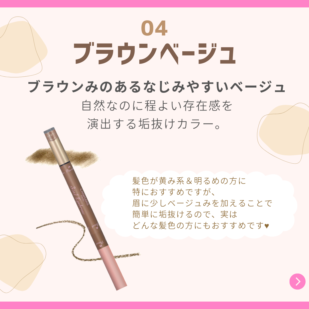 3in1アイブロウ/キャンメイク/アイブロウペンシルを使ったクチコミ（3枚目）