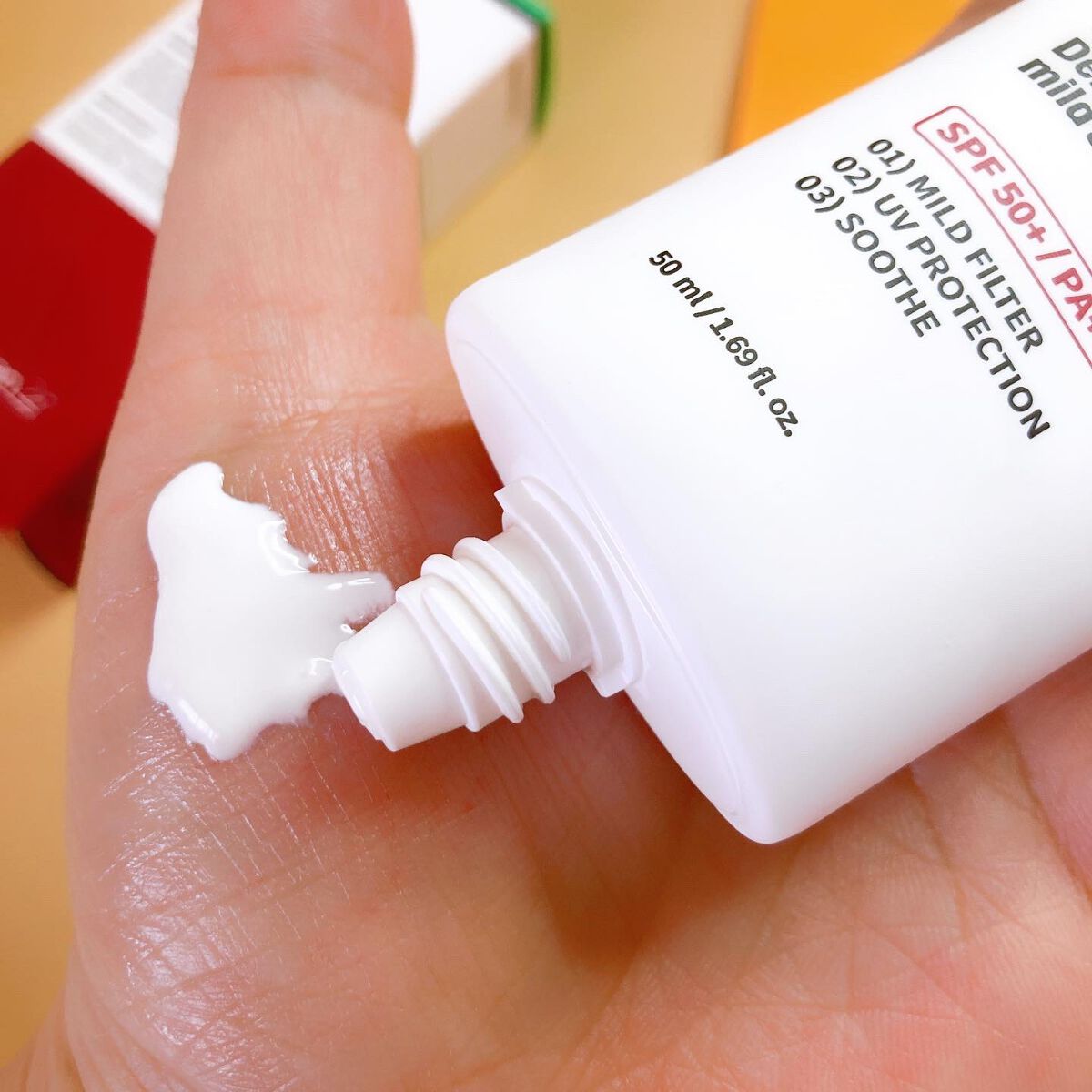 マデカ ダーマシールド マイルドサンクリーム/センテリアン24/日焼け止めクリームを使ったクチコミ（2枚目）