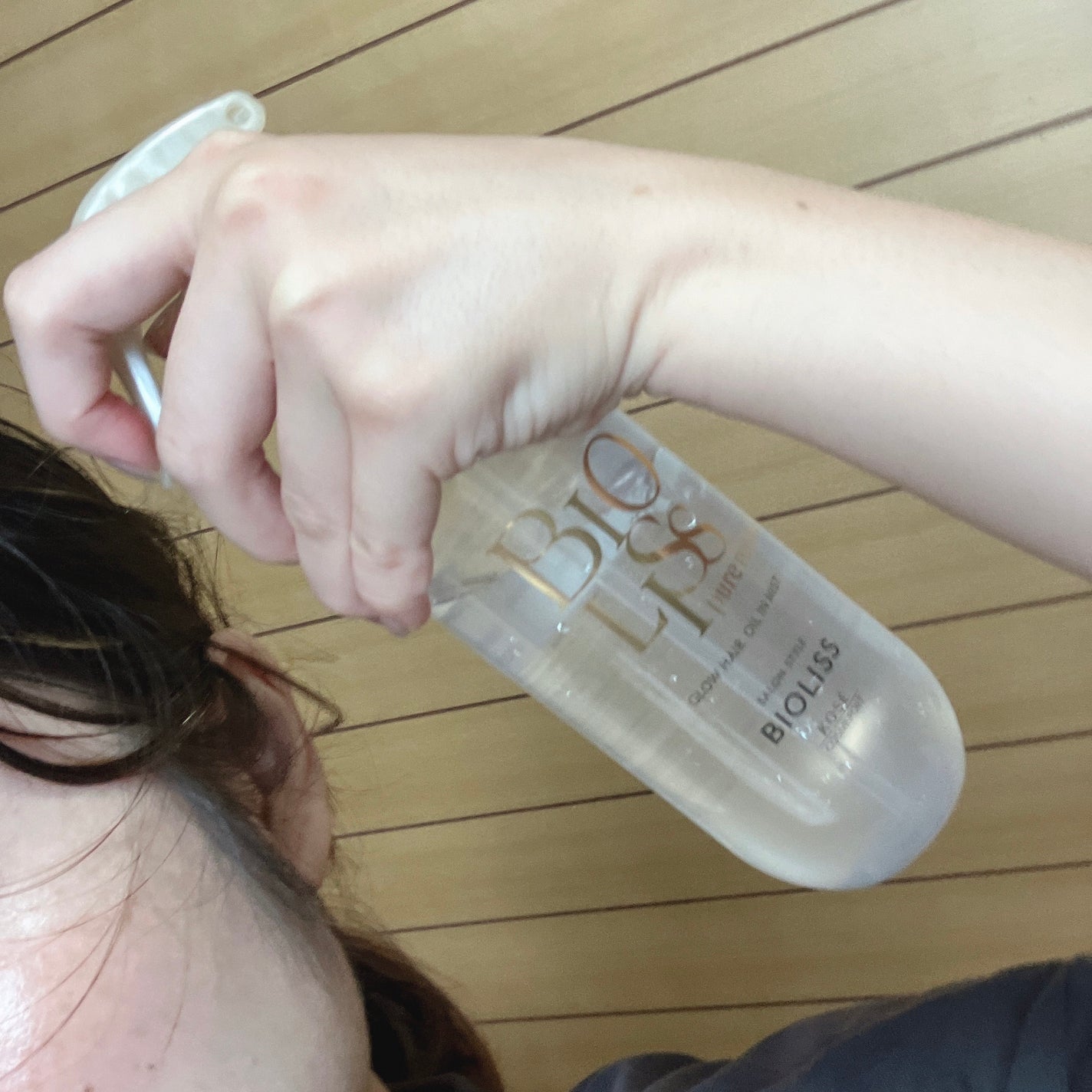 SS ビオリス ピュアレタッチ グロウヘア オイルインミスト/SSビオリス/アウトバストリートメントを使ったクチコミ(2枚目)