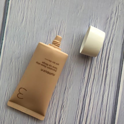 3番 ノーファンデ陶器肌トーンアップクリーム/numbuzin/化粧下地を使ったクチコミ(3枚目)