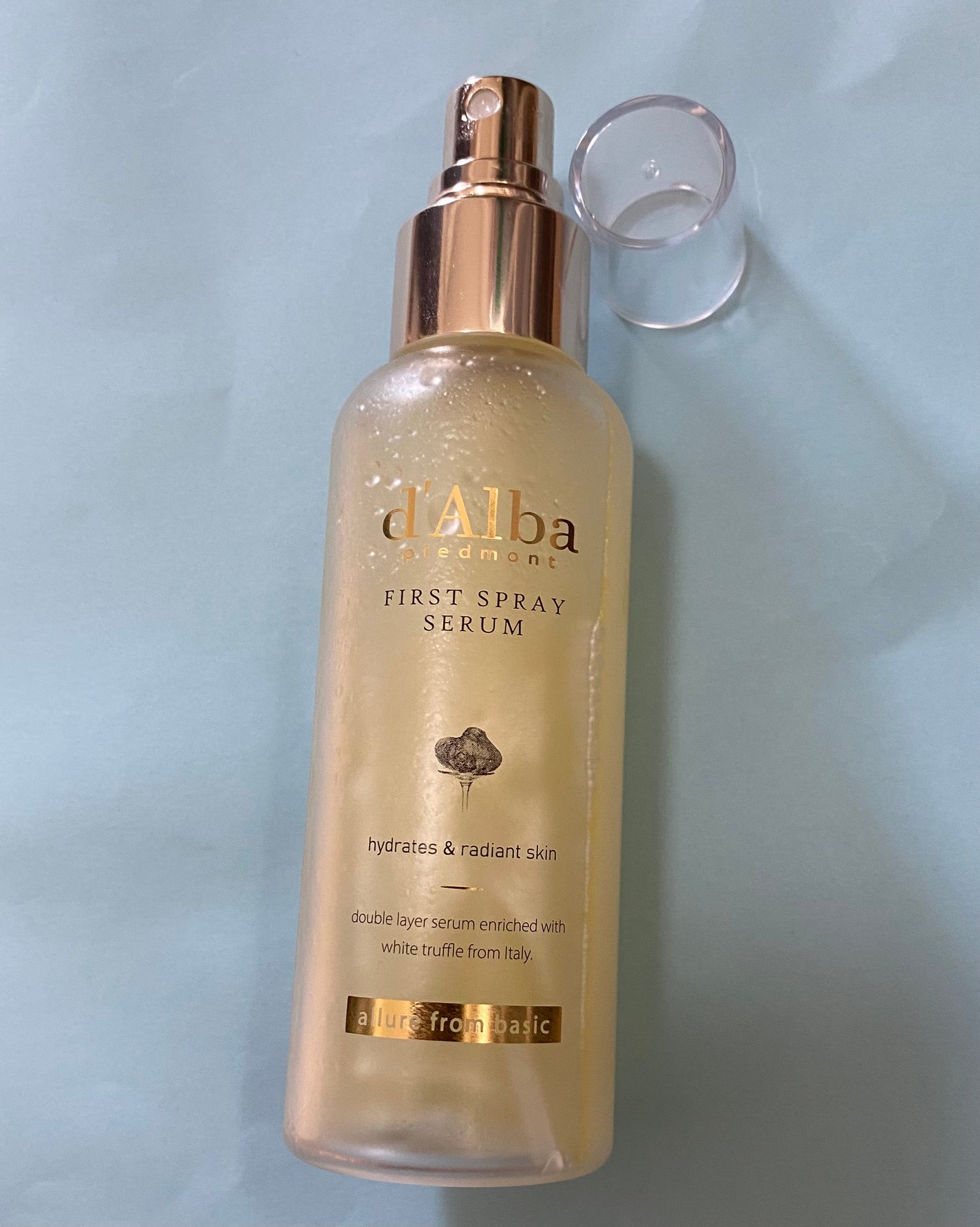 ダルバ ホワイトトリュフファーストスプレーセラム/ダルバ/ミスト状化粧水を使ったクチコミ(1枚目)
