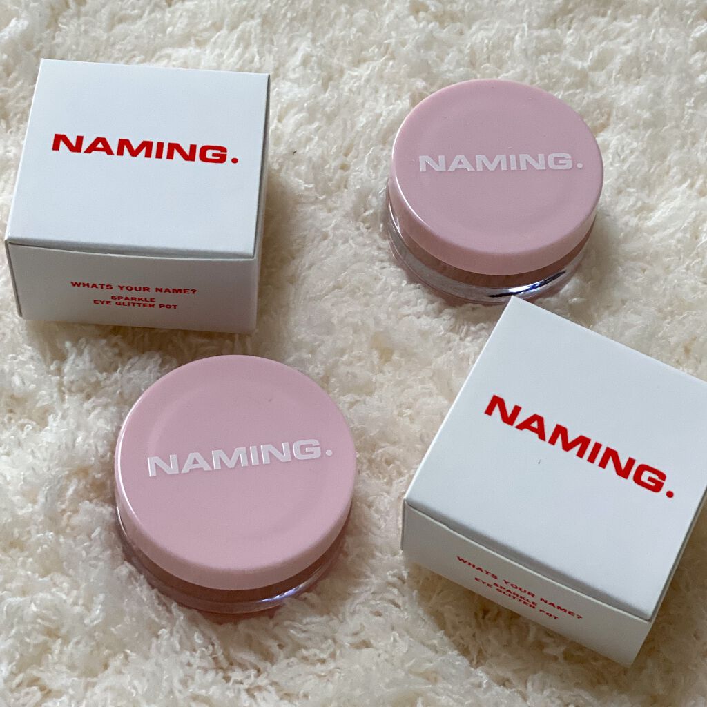 ネイミングスパークルアイグリッターポット BGG01 SUGAR/NAMING./グリッターを使ったクチコミ（2枚目）