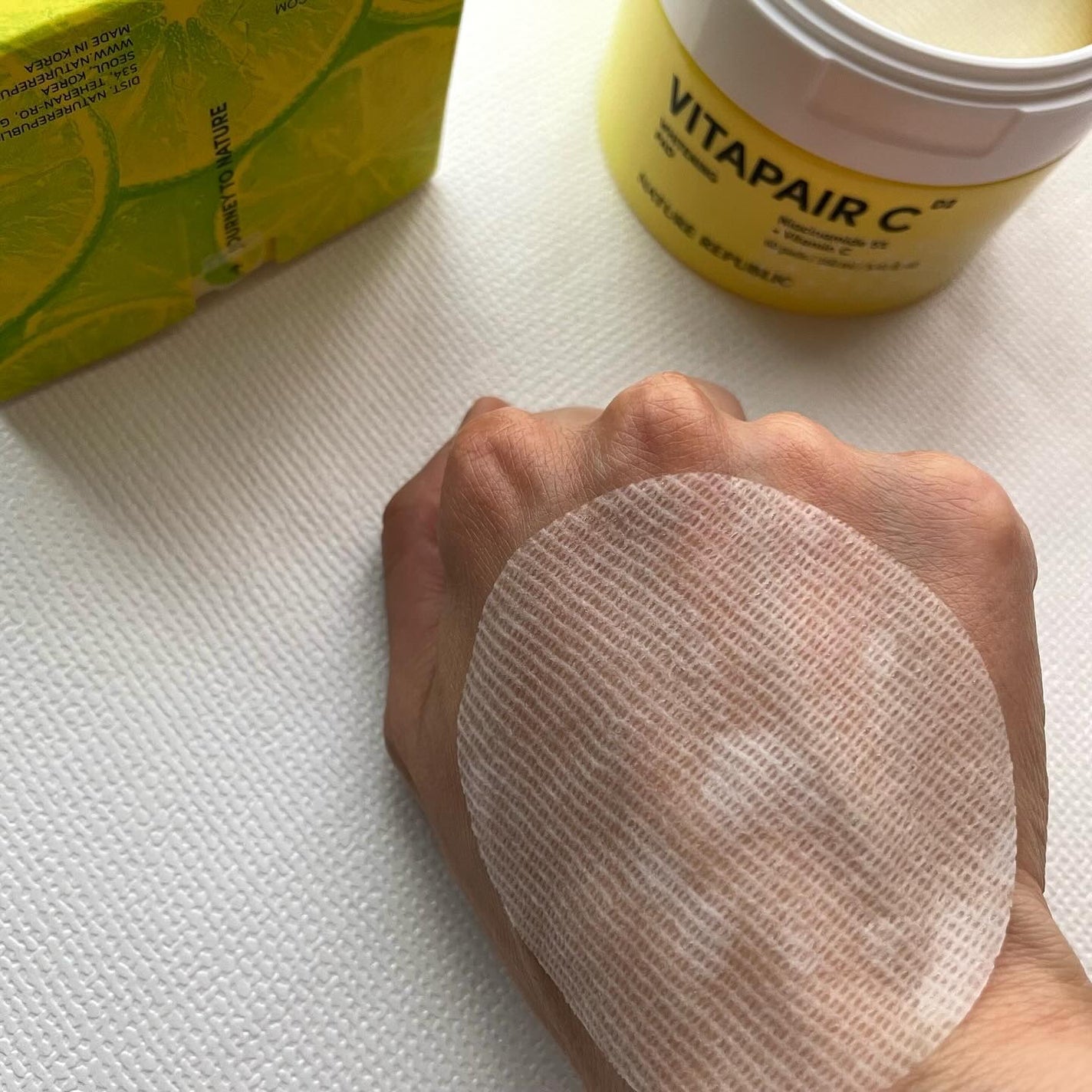 ビタペアC 美容液パッド/ネイチャーリパブリック/トナーパッドを使ったクチコミ(4枚目)