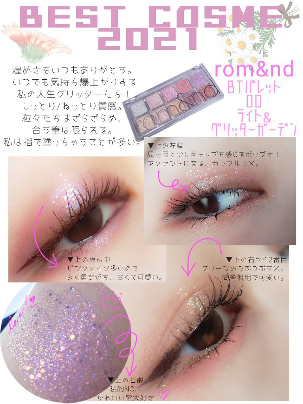 ベターザンパレット/rom&nd/アイシャドウパレットを使ったクチコミ(1枚目)