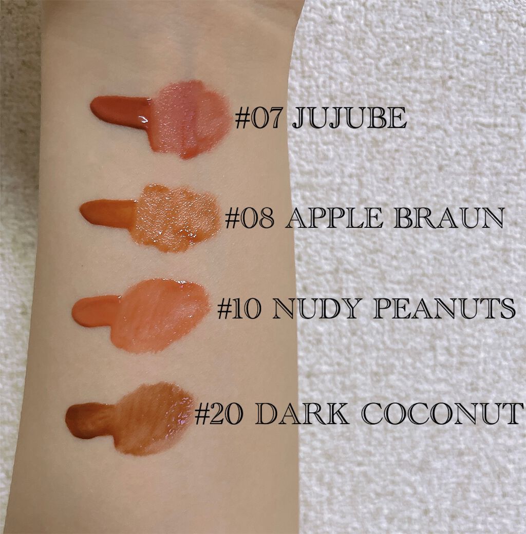 ジューシーラスティングティント/rom&nd/リップティントを使ったクチコミ（2枚目）