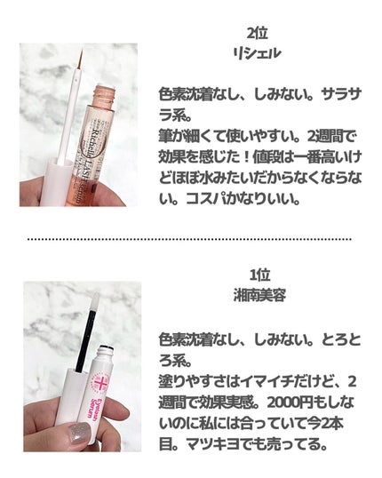 リシェルラッシュセラム/Richelle LASH serum/まつげ美容液を使ったクチコミ(3枚目)