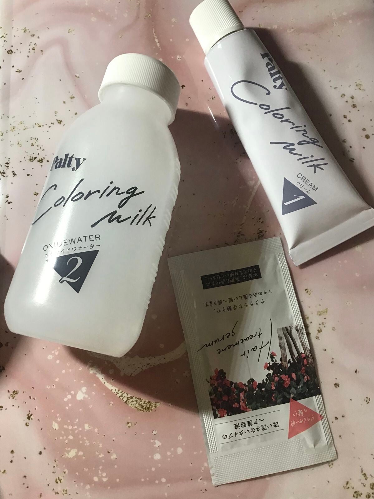 カラーリングミルク【旧】/パルティ/ヘアカラーを使ったクチコミ(2枚目)