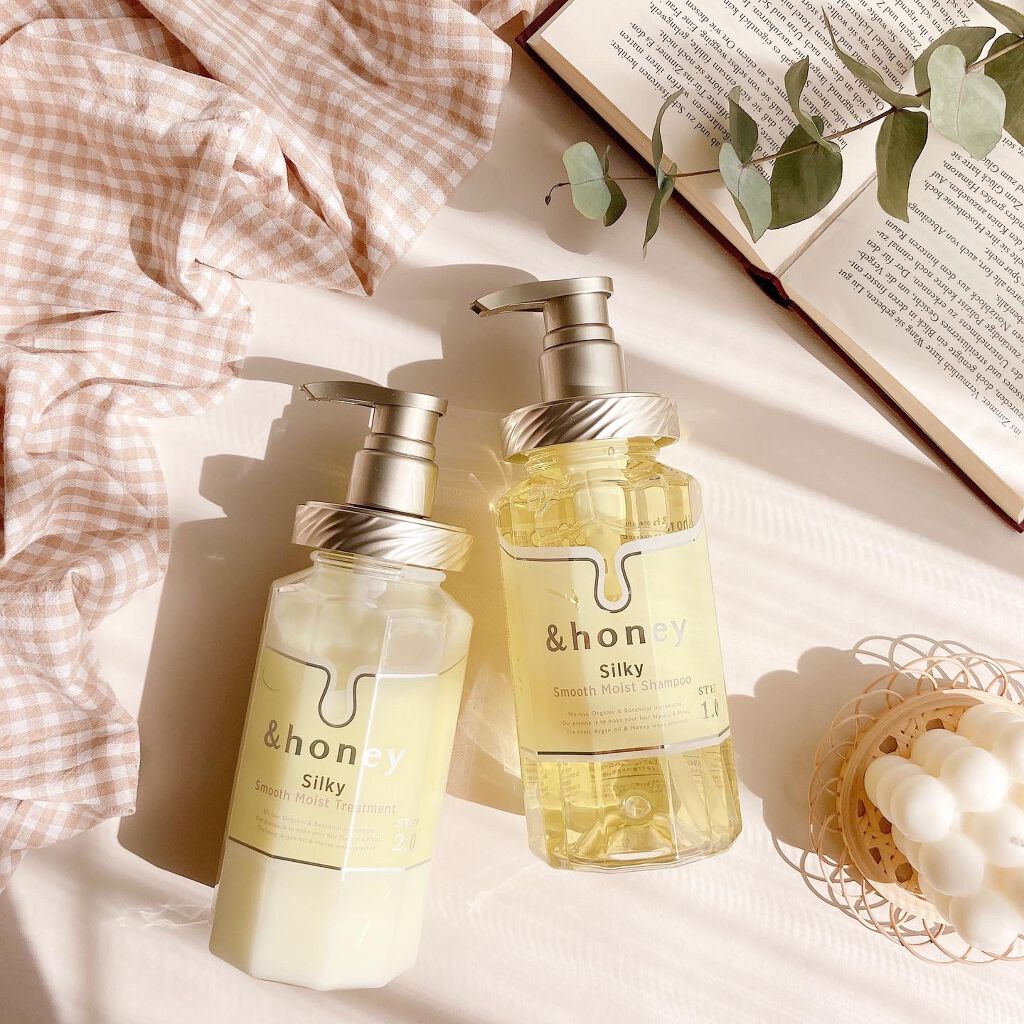 シルキー　スムースモイスチャー　シャンプー　1.0/ヘアトリートメント　2.0/&honey/市販シャンプーを使ったクチコミ（1枚目）
