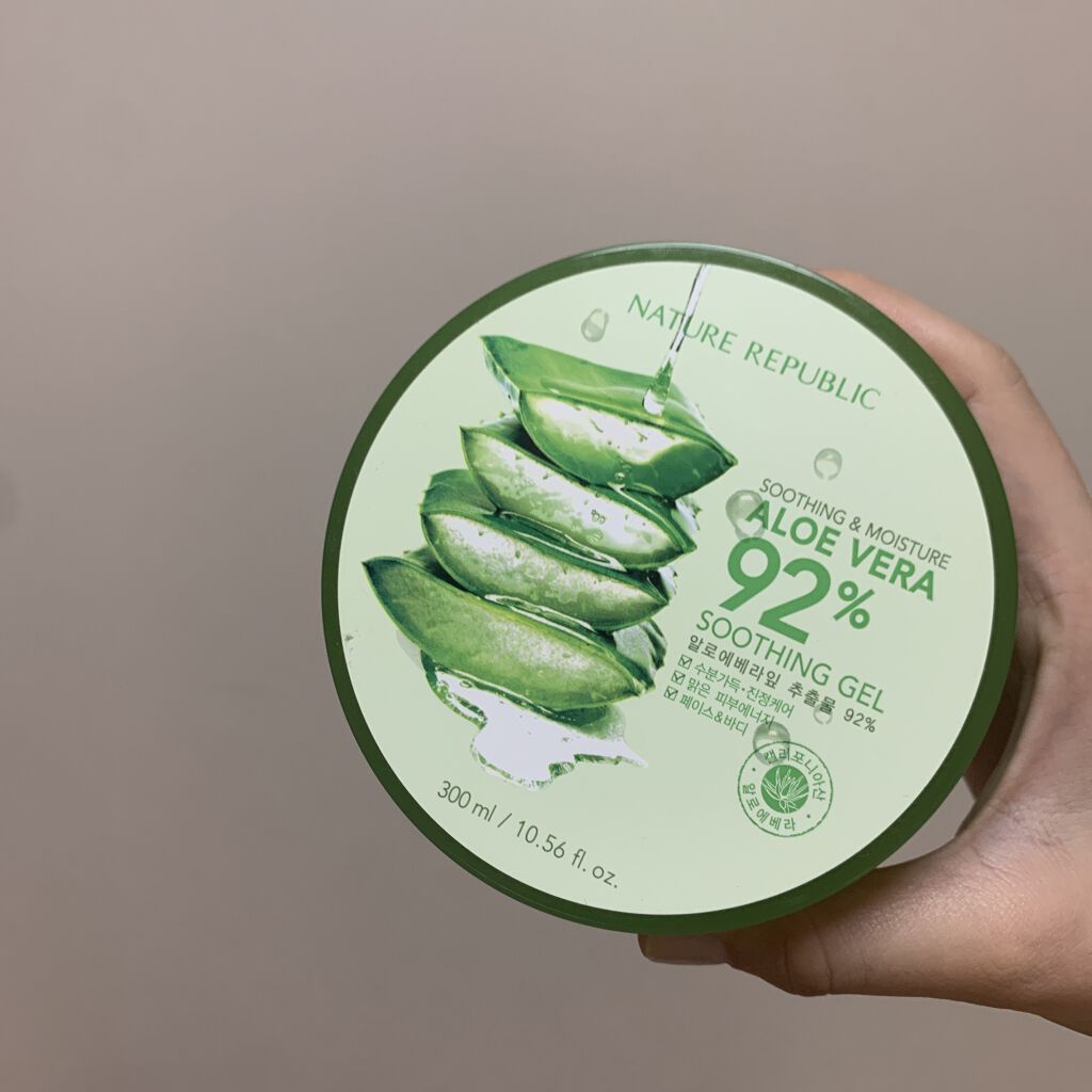 マイルド＆モイスチャーアロエジェル/ネイチャーリパブリック/ボディローションを使ったクチコミ（1枚目）