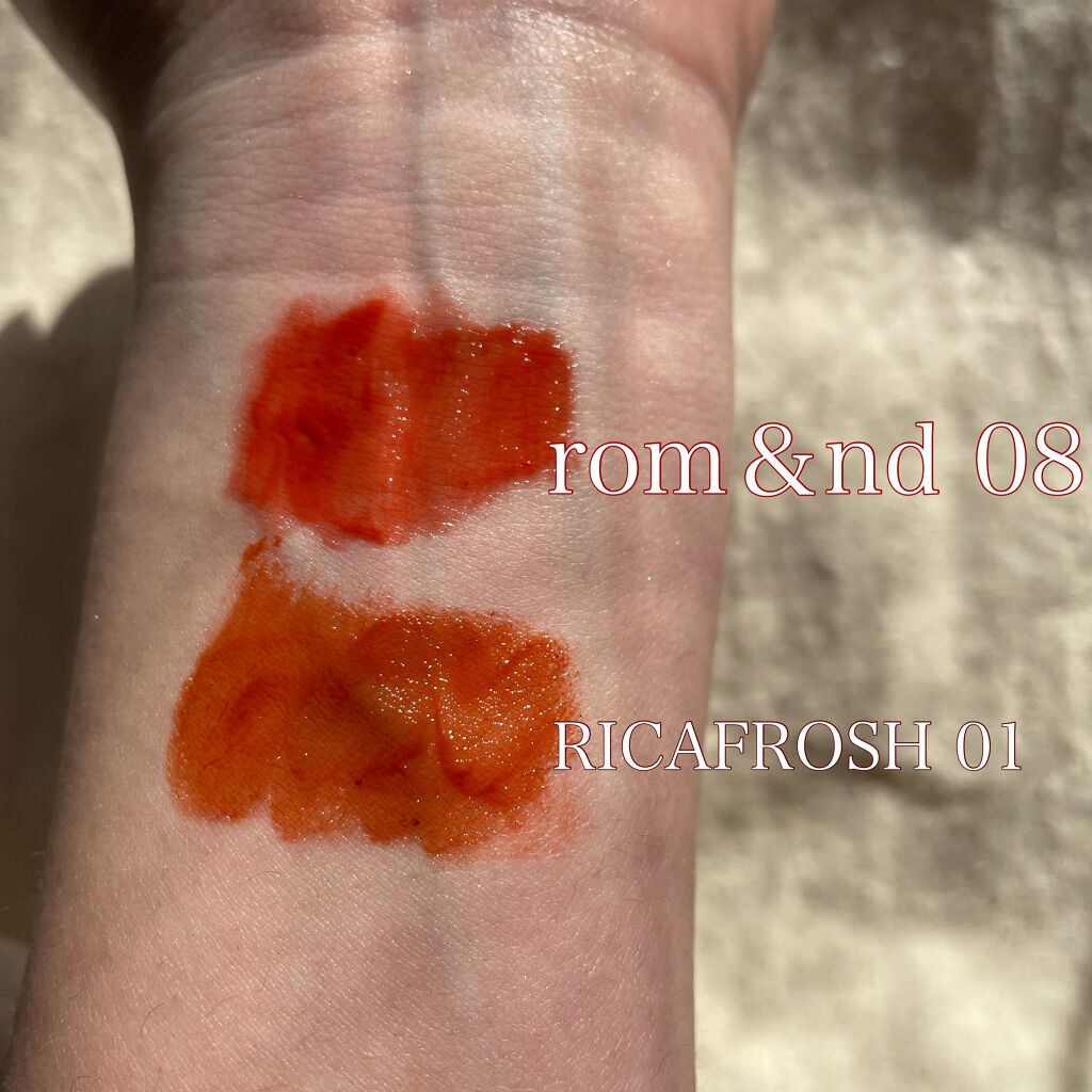 ジューシーリブティント/RICAFROSH/リップティントを使ったクチコミ（3枚目）