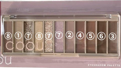 アイシャドウパレット/coou/アイシャドウパレットを使ったクチコミ（1枚目）