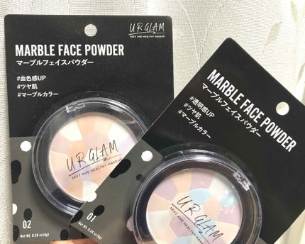 UR GLAM MARBLE FACE POWDER/U R GLAM/プレストパウダーを使ったクチコミ(1枚目)