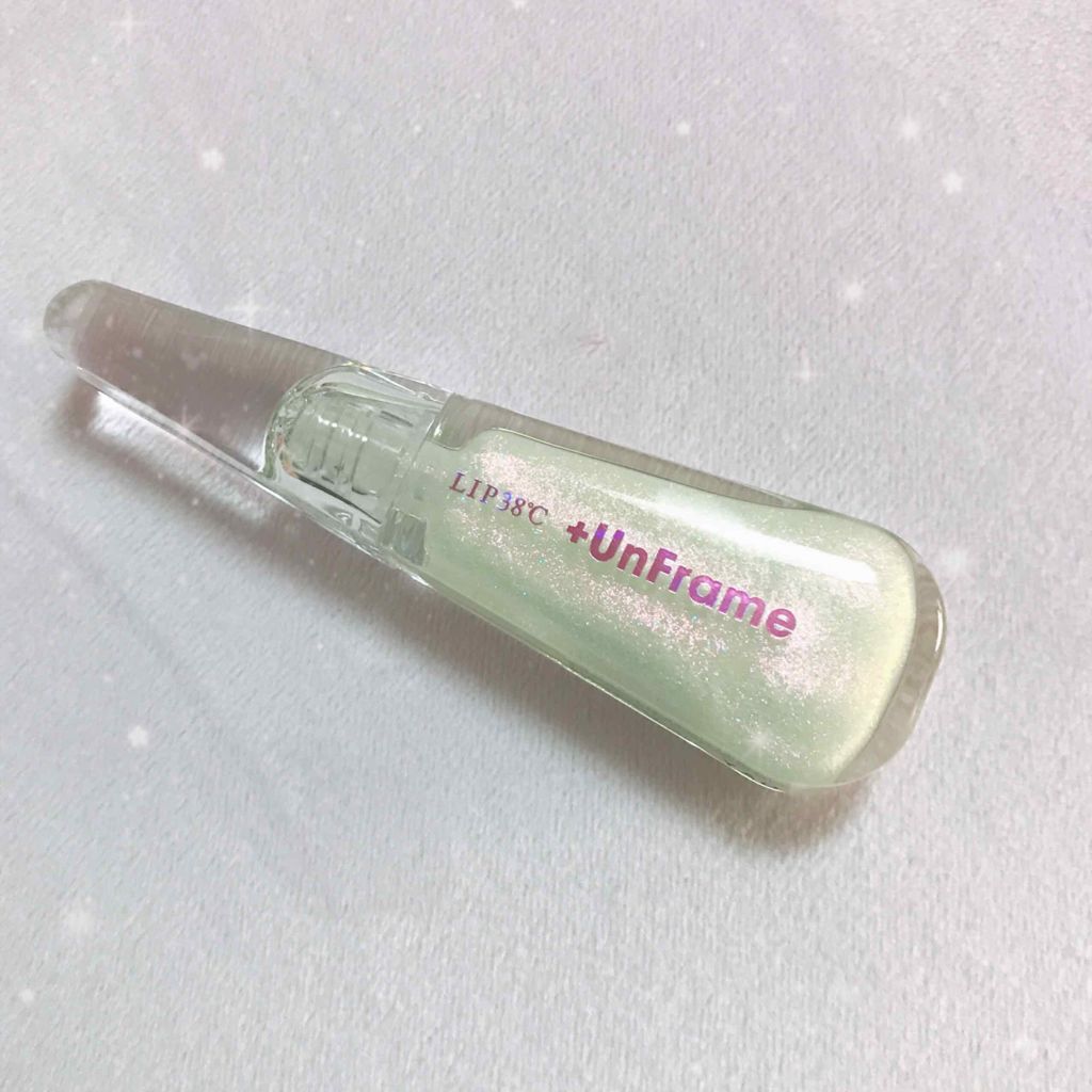 LIP38℃ +UnFrame<ホログラフィック>/UZU BY FLOWFUSHI/リップグロスを使ったクチコミ(2枚目)