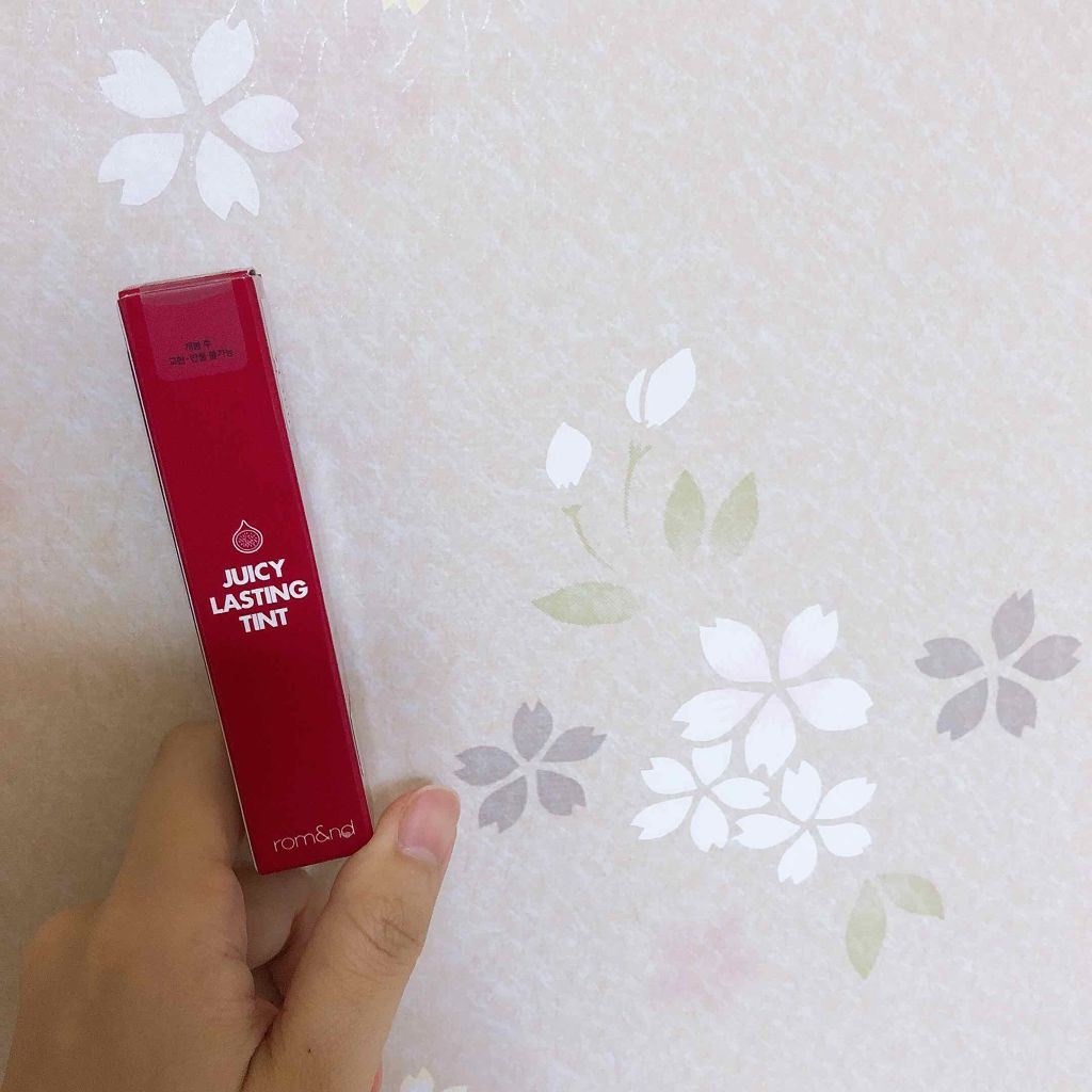ジューシーラスティングティント/rom&nd/リップティントを使ったクチコミ（1枚目）