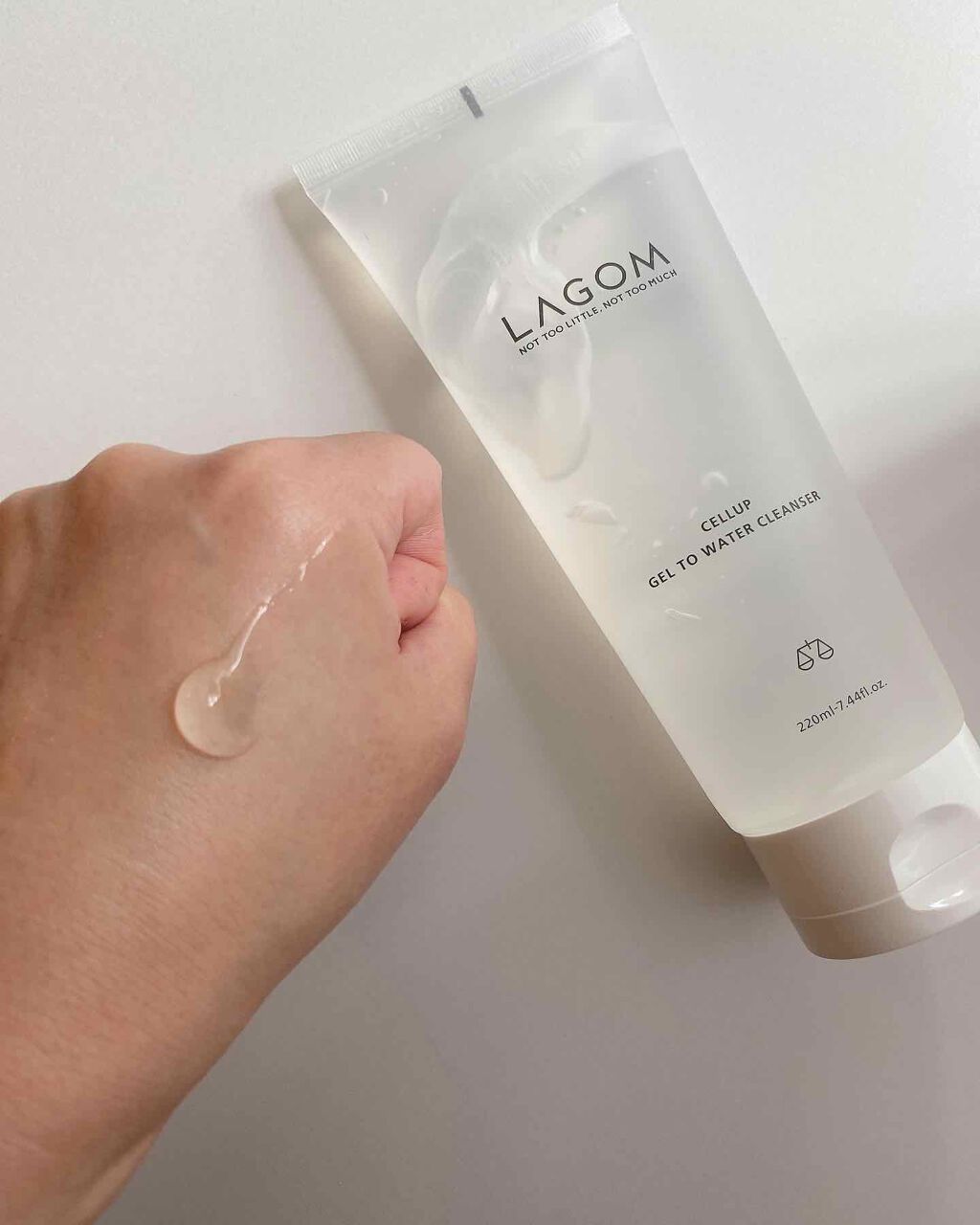 ラゴム ジェルトゥウォーター クレンザー(朝用洗顔)/LAGOM /その他洗顔料を使ったクチコミ（2枚目）